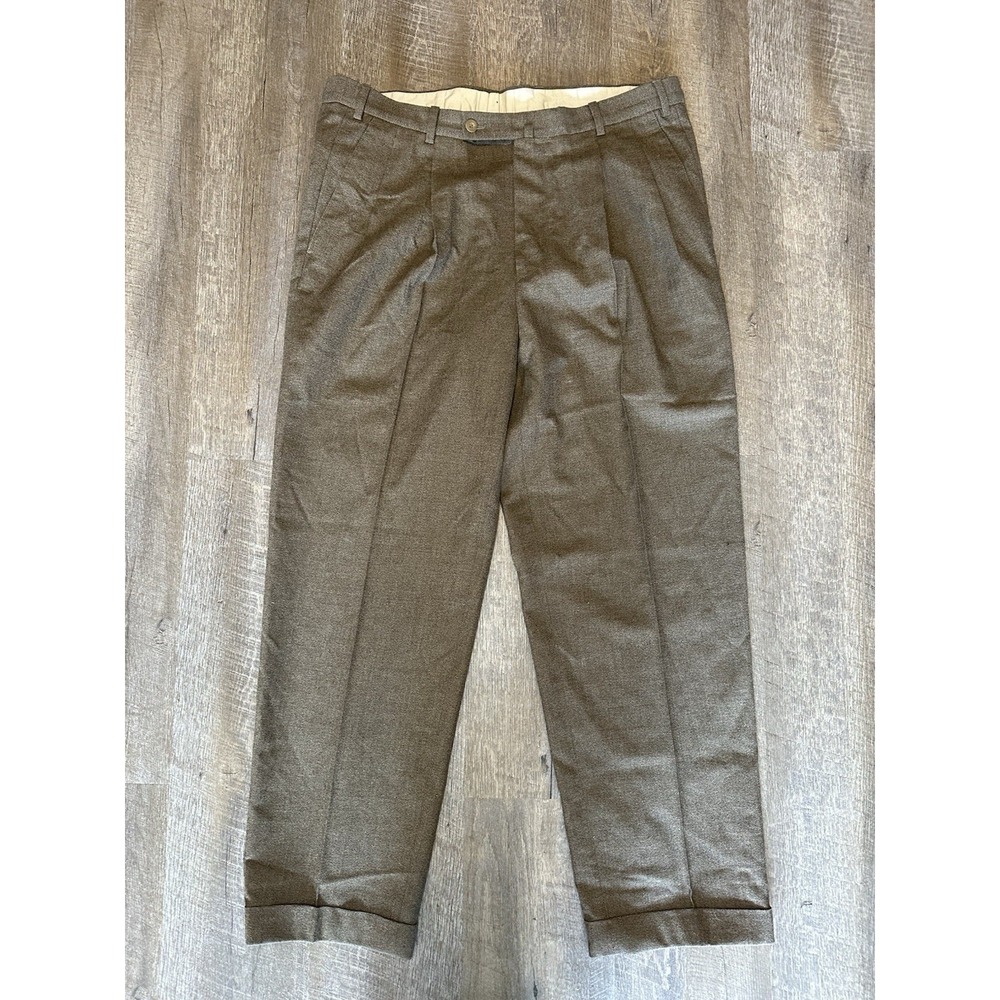 Ermenegildo Zegna Olive Brown Corduroy Men’s Trousers